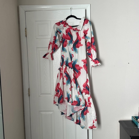 The Lulo Project Daydreaming Dress Baja Fish Pattern Brand New with tags Small - Picture 7 of 8